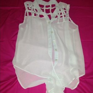 Blue button down shirt