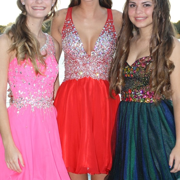 Red Homecoming Dress - Picture 2 of 4