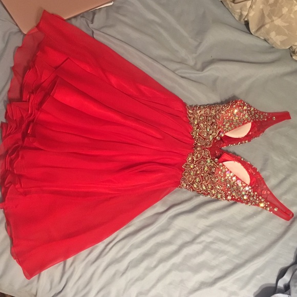 Red Homecoming Dress - Picture 4 of 4