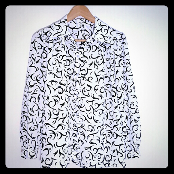 Button Down Graphic Tee - image 1