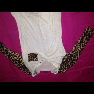 Cheetah top 3/4 sleeve
