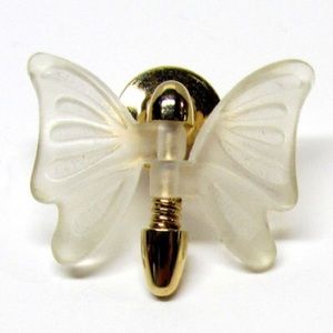 Avon Butterfly Pin, Gold Tone & Plastic wings