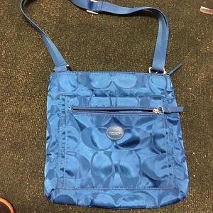 Coach handbag sling over bag