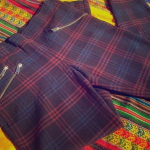 ⚡️ Zara Straight- Leg Plaid Trousers ⚡️