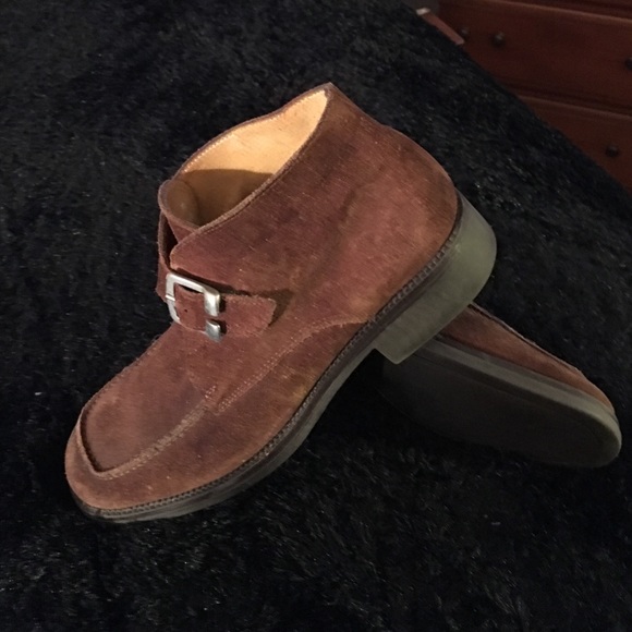 Chocolate Suede Shoe Boots