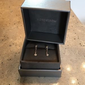 White gold diamond earrings