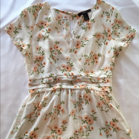 White floral romper