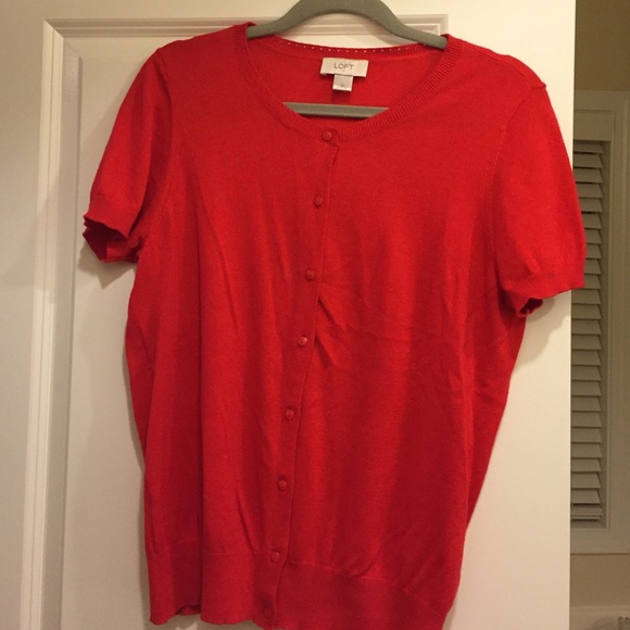 Ann Taylor Loft short sleeve cardigan
