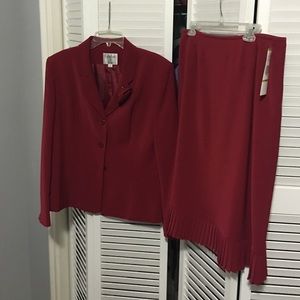 Red 2 piece suit