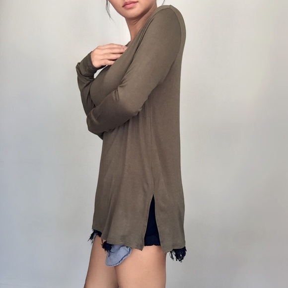 Vintage Olive Mid Seam LS - Picture 3 of 4