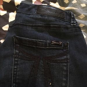 Size 8 High Rise Skinny jeans by Seven