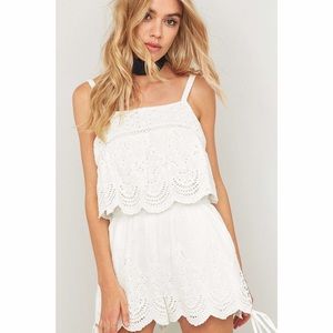 MinkPink romper playsuit in white 🌟 Brand New