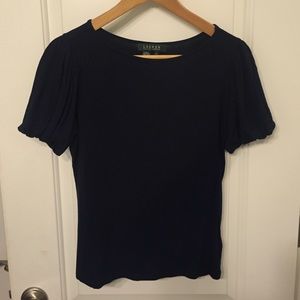 Ralph Lauren Navy Blouse