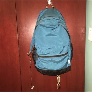 PINK turquoise cheetah bookbag