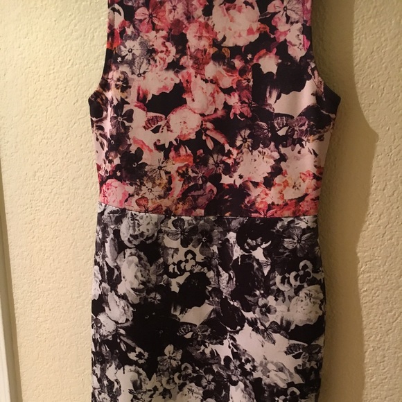 TopShop Nordstrom Floral Dress Bodycon Small