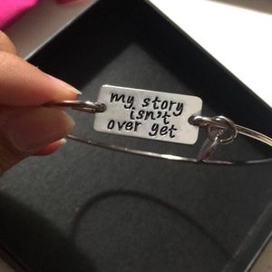 "My Story isn't Over Yet (;)" Bracelet