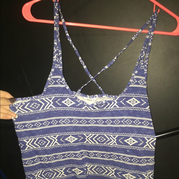 Forever 21 Aztec flowy crop top