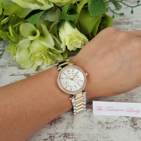 Michael Kors MK Mini Parker glitz watch MK6055 - Picture 2 of 4