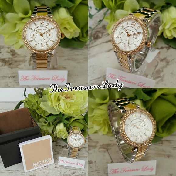 Michael Kors MK Mini Parker glitz watch MK6055 - Picture 3 of 4