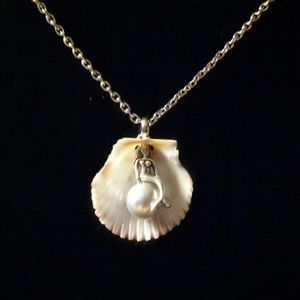 Hand Made Mermaid Necklace Panama City Beach shell