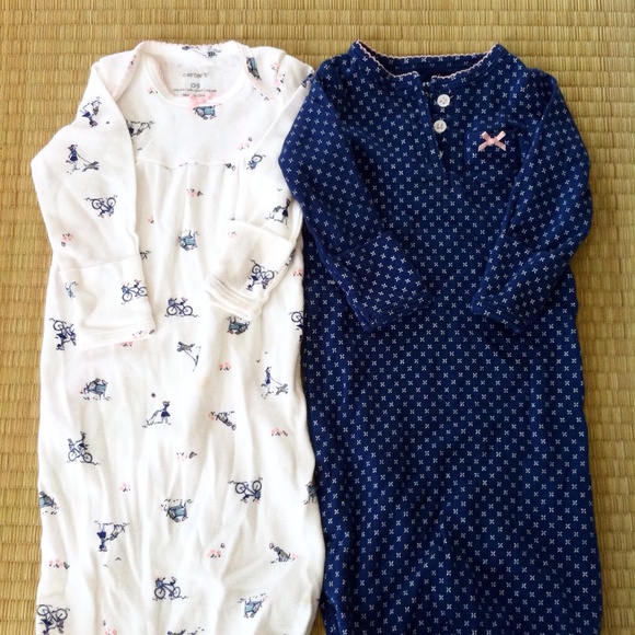 *sold* Pair of Adorable Carter's Baby Gowns! - Picture 1 of 4
