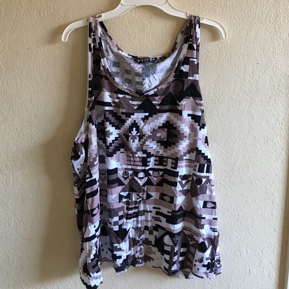 Volcom tribal print shirt