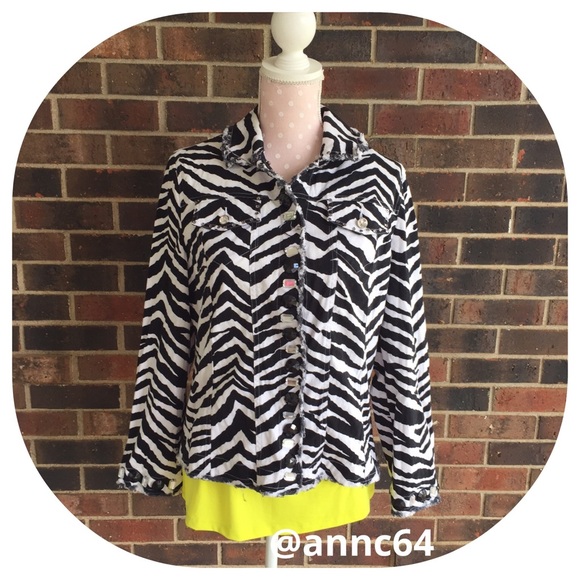 Laura Ashley Zebra Jacket - Picture 1 of 2