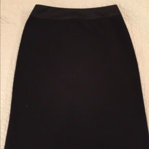 Black a-line textured skirt from Nine & Co.