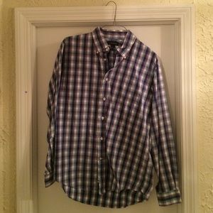 Lands End- Long sleeve button down. Lrg: 16-16 1/2