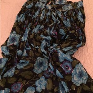Organic cotton full length floral skirt