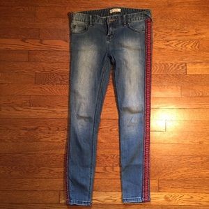 Free People detailed skinny jeans