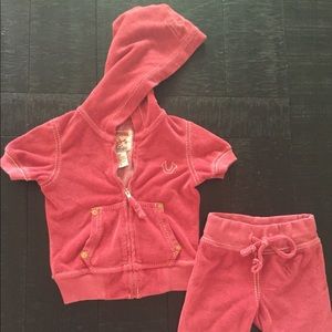 Girls True Religion sweat outfit.