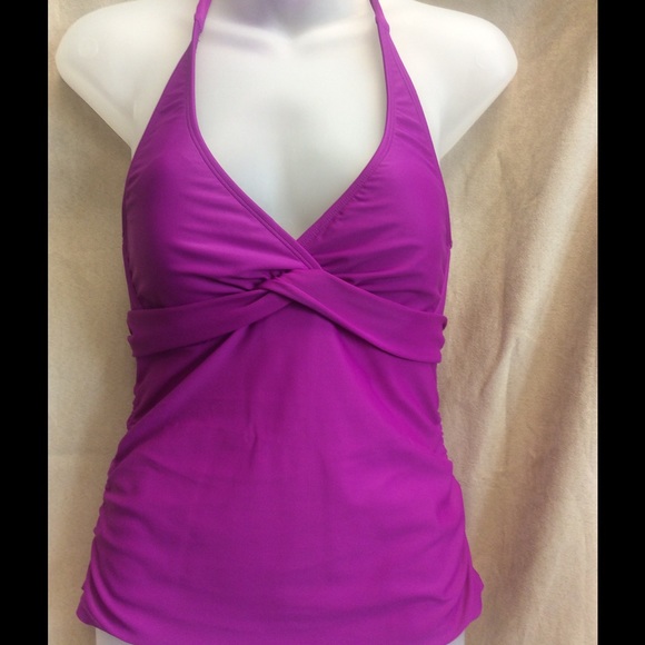 Purple tankini top