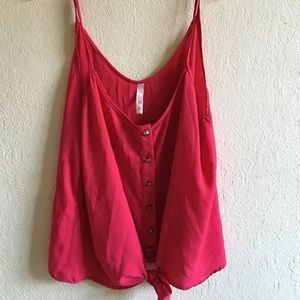 Red tank top