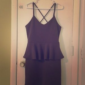 Cute and sexy peplum dress by Charlotte Russe