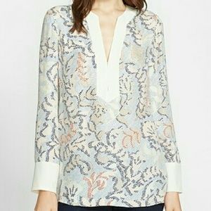Women's Tory Burch Jacquard Silk Tunic