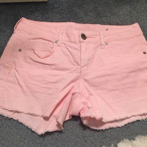 Corduroy cutoff shorts