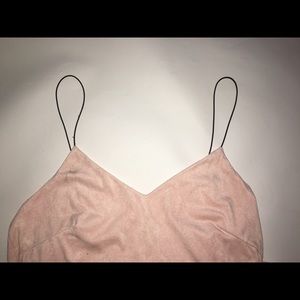 Faux Suede Bodycon Dress