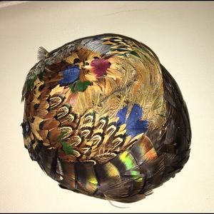 Vintage feathered hat.