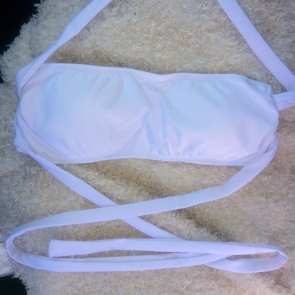 White Strappy Swimsuit - Picture 3 of 6