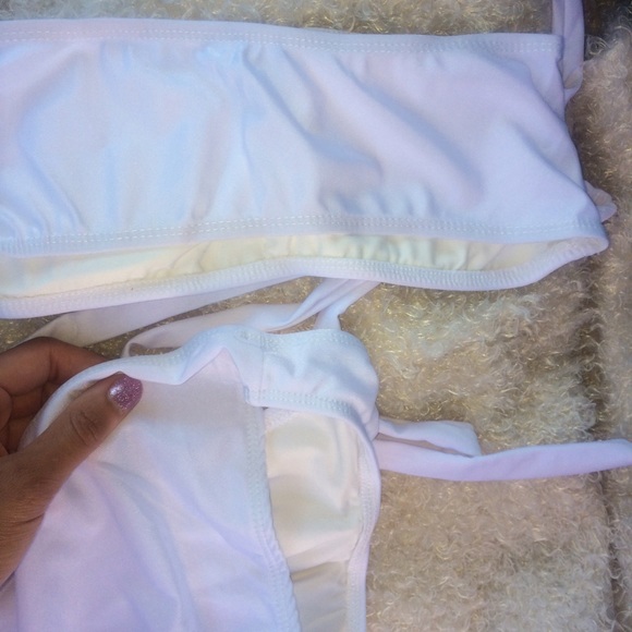 White Strappy Swimsuit - Picture 5 of 6