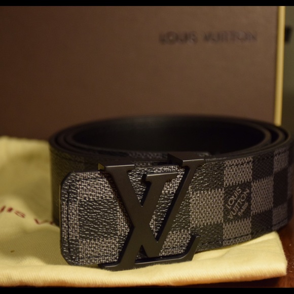 Louis Vuitton LV Damier Graphite Belt US 30-34
