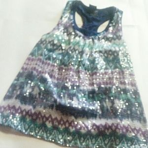 NWOT sequined racerback