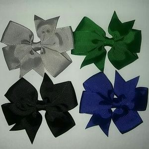 4 hand made bows
