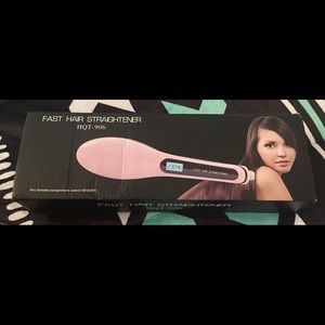 Hair straightening brush