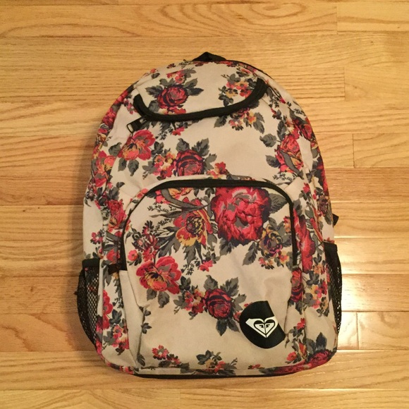 Roxy floral book bag