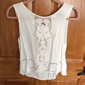 Forever21 Crochet Detail Tank