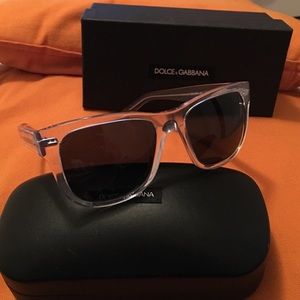 Dolce and gabbana transparent sunglasses