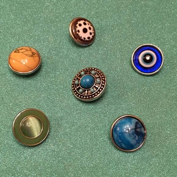 2 Leather Bracelets + 10 Interchangeable Snaps - image 4