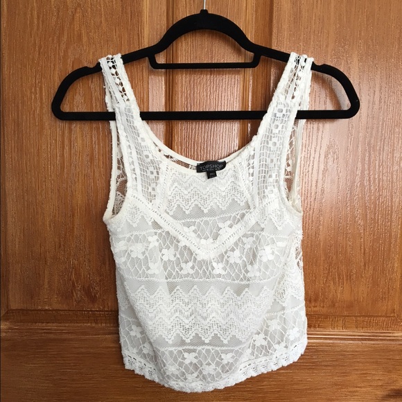 Topshop Crochet Tank Top